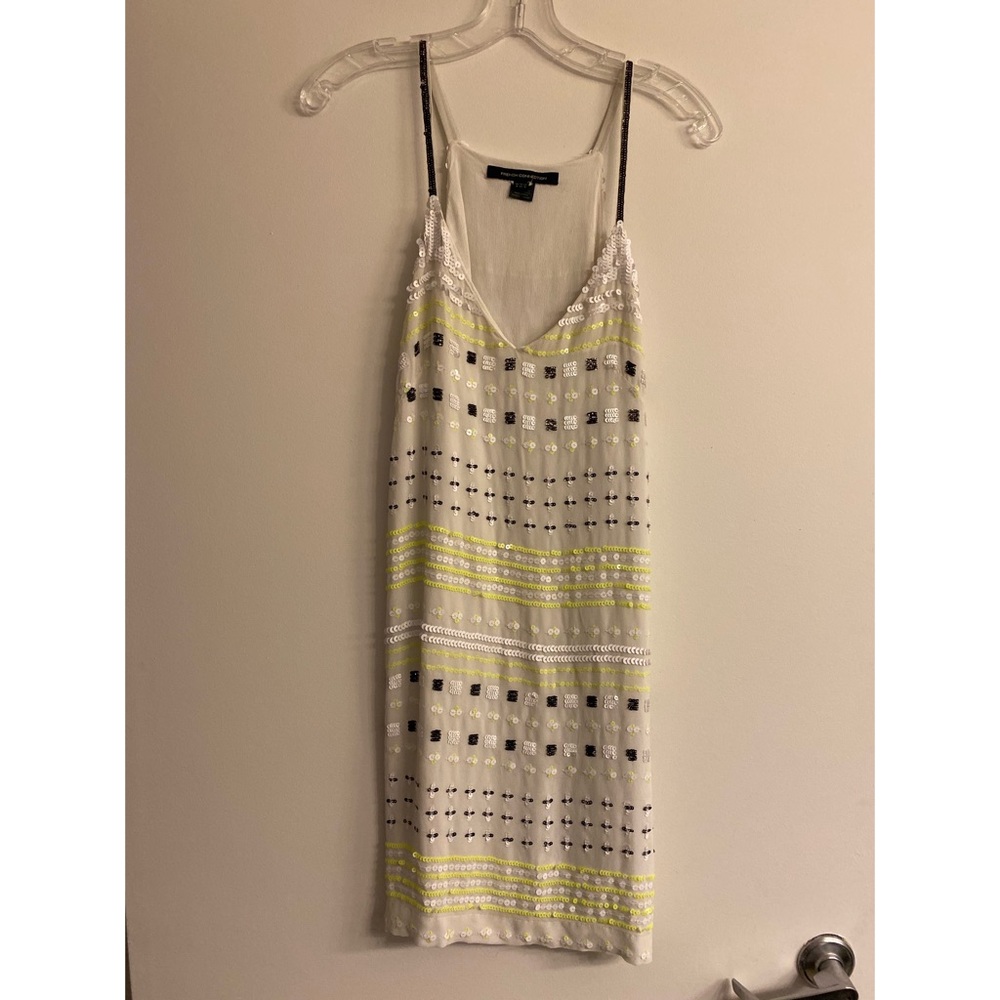 French connection sequined slip dress